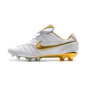 Nike Tiempo Legend R Elite FG Bílý Zlato